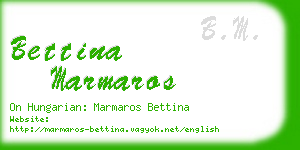 bettina marmaros business card